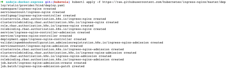 Output After Installing Ingress