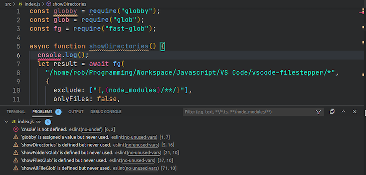 Inserting ESLint In VS Code