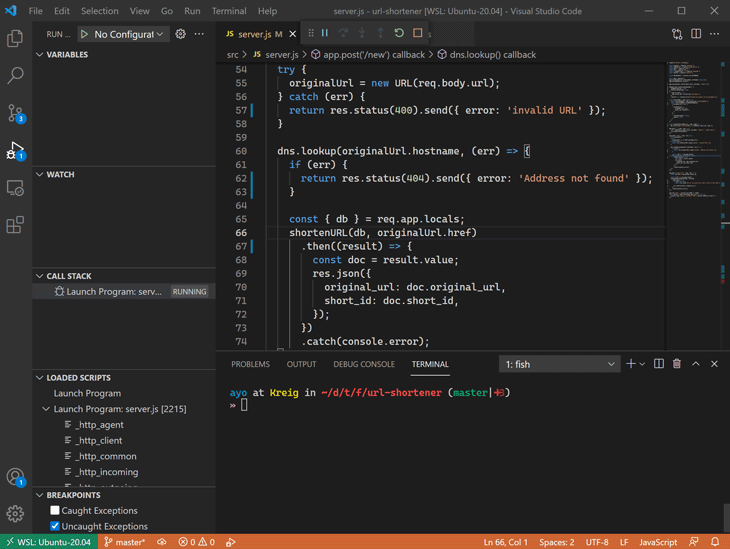 How to debug Node.js apps in Visual Studio Code - LogRocket Blog
