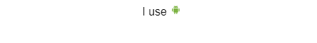 Android Icon in Running Text