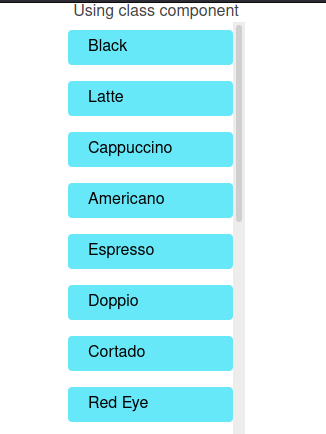 Class Component Coffee API