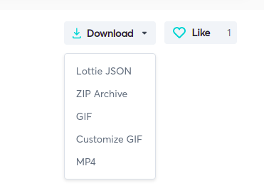 Download Lottie in JSON