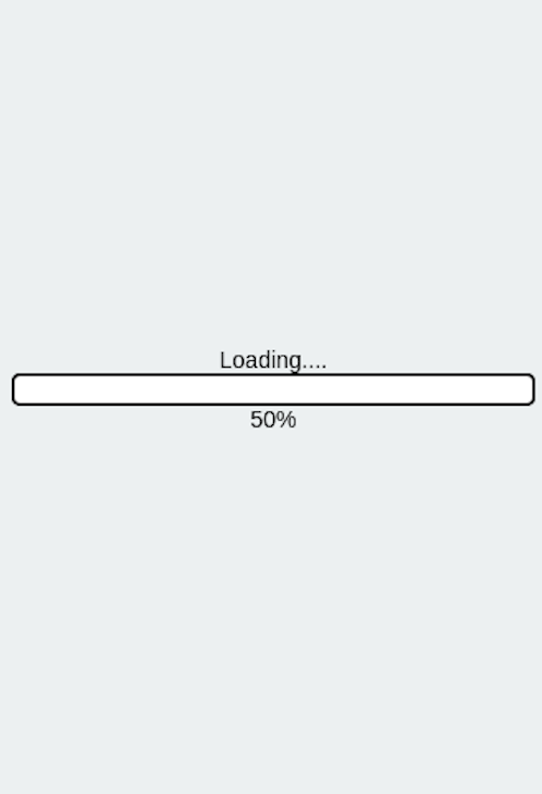 Loading Page Is Hardcoded At 50 Percent But There Is No Loading Bar Yet