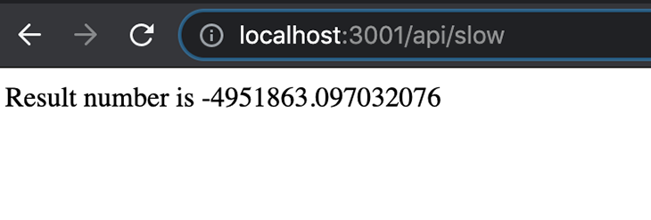 Localhost Api Slow First Output
