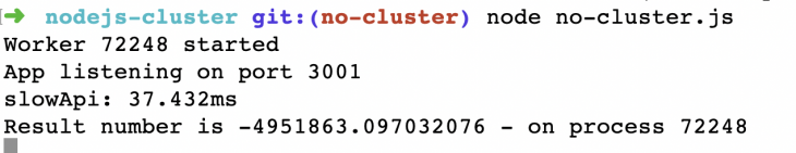 Screenshot of CLI with same number as before