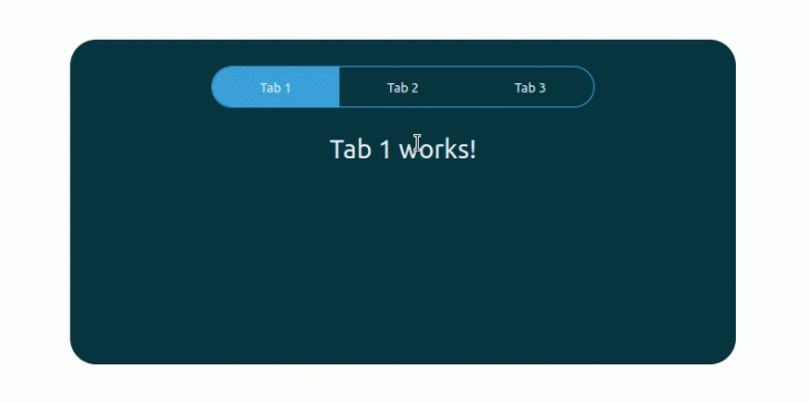 building three tabs in the component