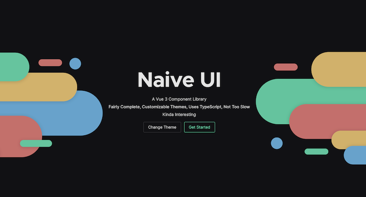 Screenshot of Naive UI homepage