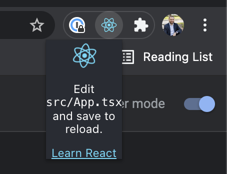 Chrome React SEO Pop Up Logo