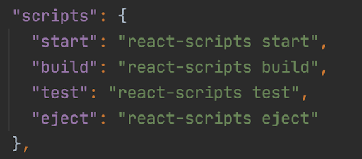 Code In Package.json File