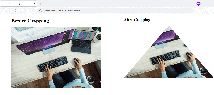 Cropping with clip-path
