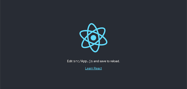 New React App Install Screen