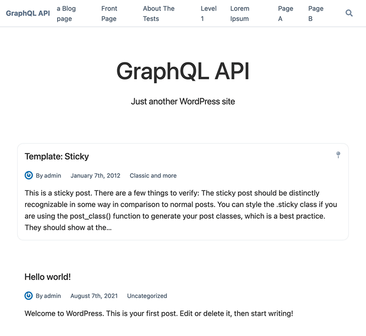 Successfully running the starter with a different GraphQL server