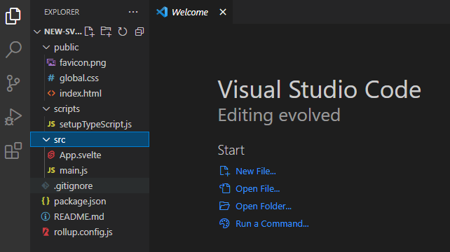 App Folder Visual Studio Code