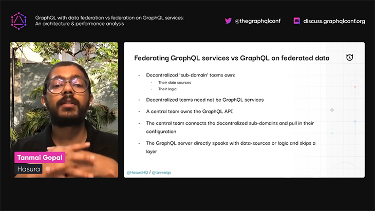 Federating GraphQL services vs. GraphQL on federated data