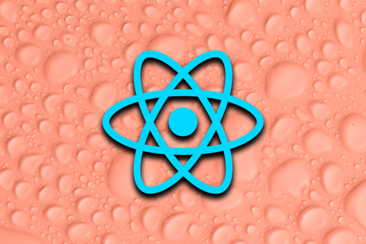 React Logo Over Pink-Orange Background