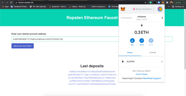 ETH in Account