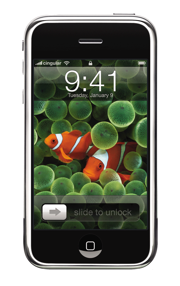 iPhone 1 Lock Screen