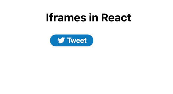 React Iframe External Source Embed