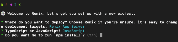 Remix IDE Asking to Use JavaScript or TypeScript