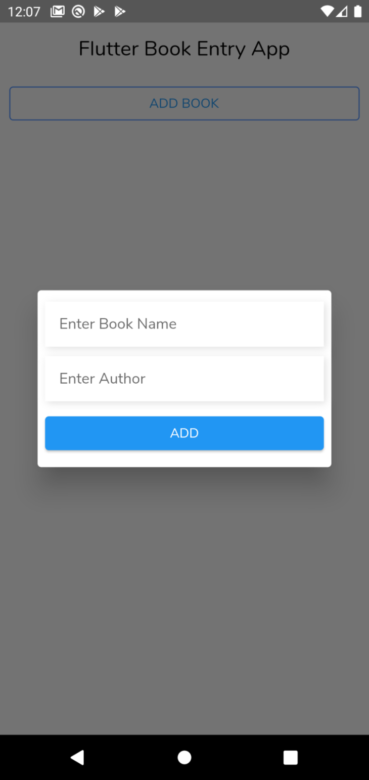 Add Book and Author Flutter Demo