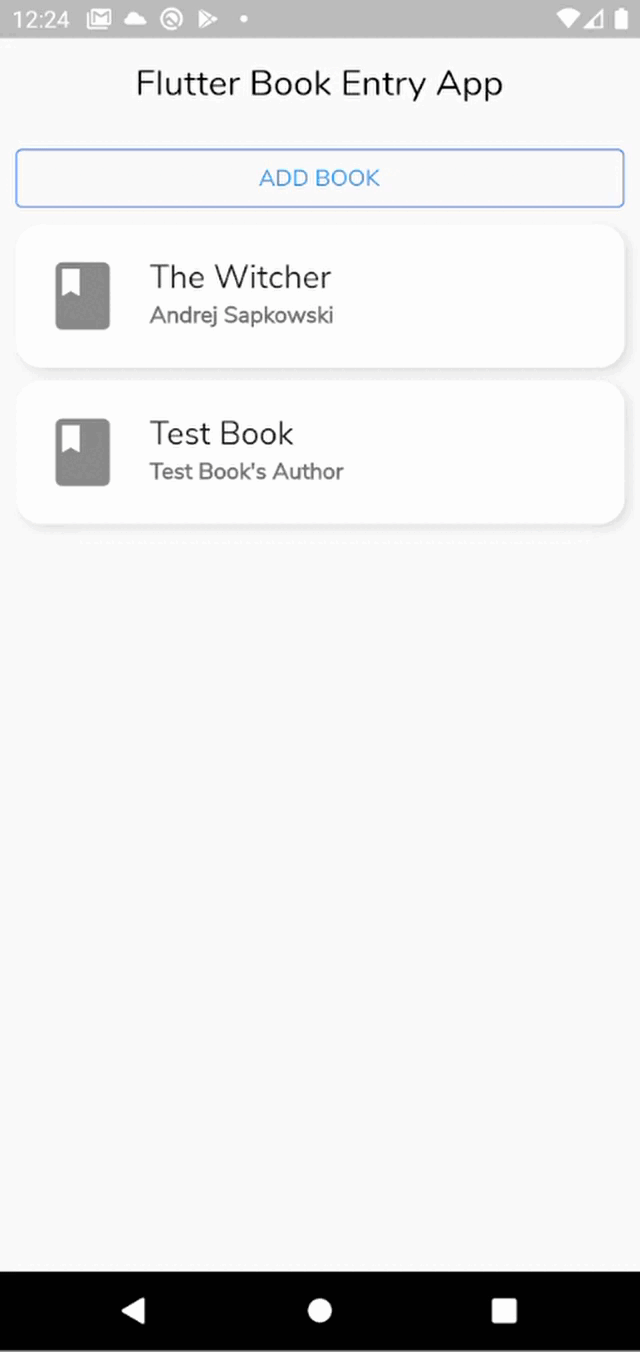 How to Remove a Book Flutter Demo