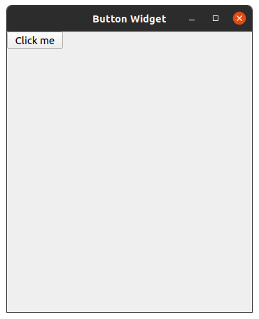 button widget that says "click me"