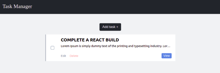 Complete React Build