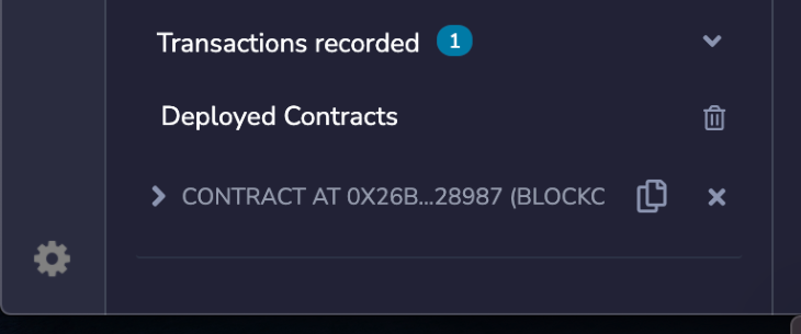 Deployed Contracts Confirmation