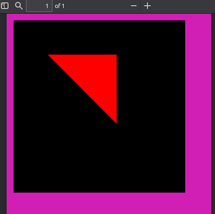 Rendering a Triangle on the Page