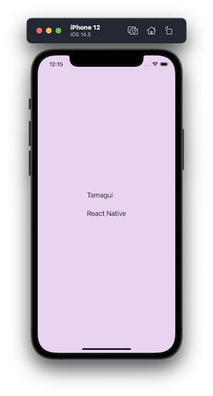 React Native Tamagui Shorthand Properties