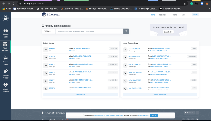 Testnet Explorer