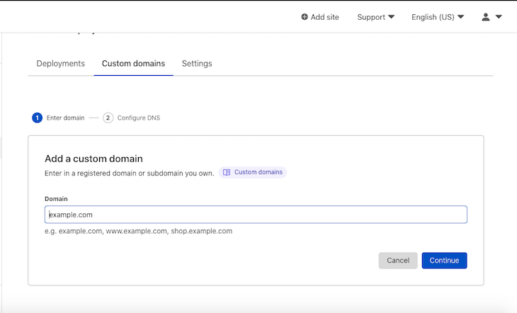 Add Custom Domain Cloudflare
