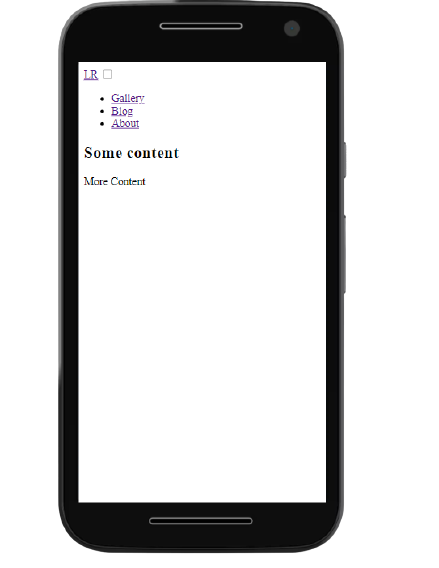 Mobile Menu HTML Only