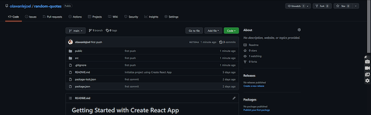 Inputting A New Code Into A Vercel Repository