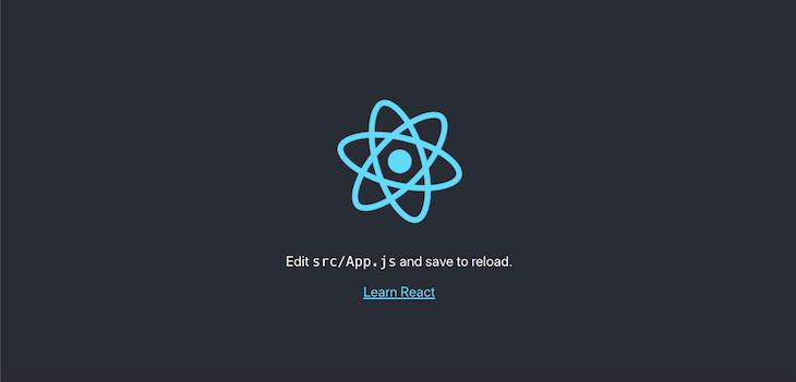 New React App Screen
