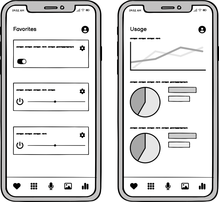 Phone Wireframes