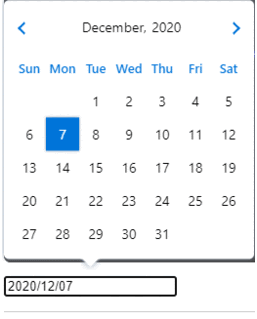 Select Date Range Calendar