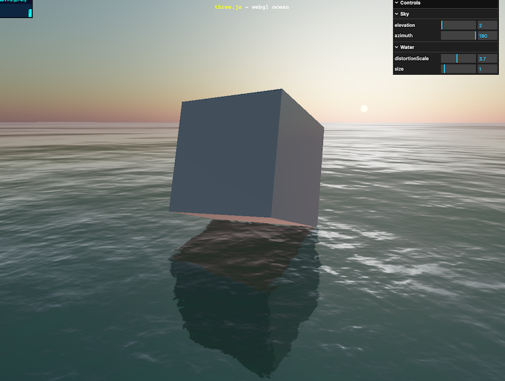 Three.js Water Example