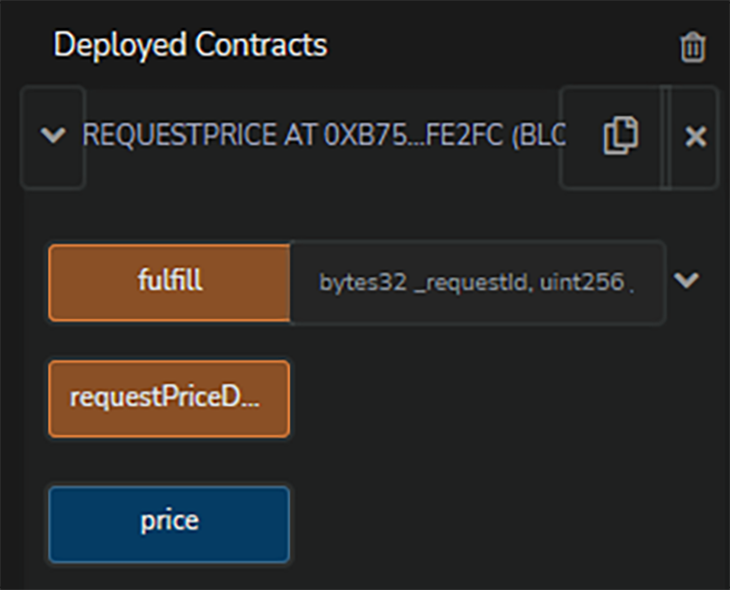 View the deploy contract's variables and functions