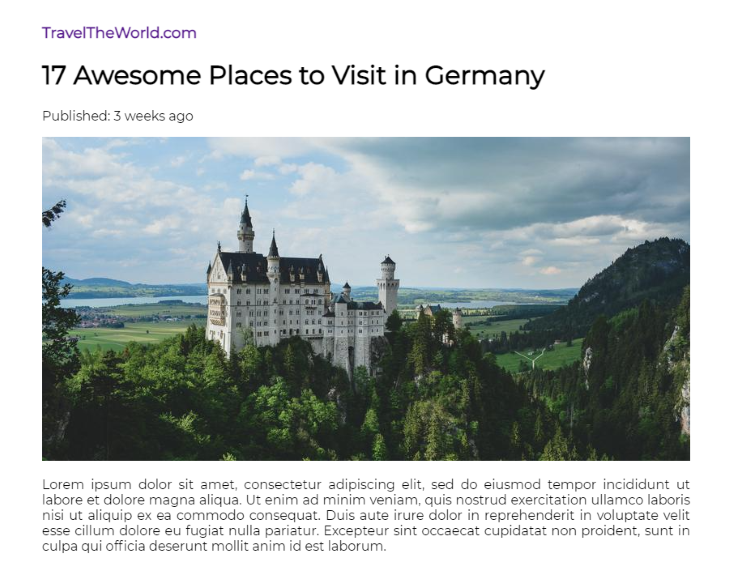 Awesome Places in Germany