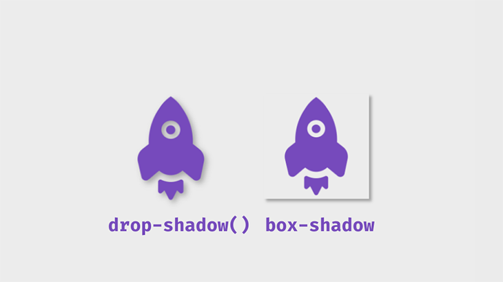 The drop shadow CSS filter versus the box-shadow CSS property