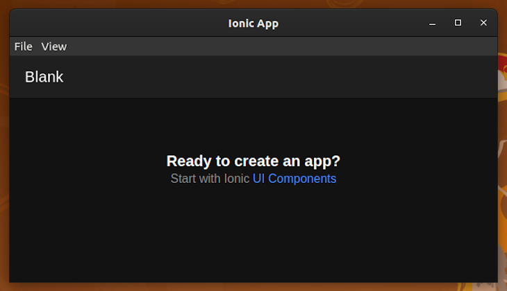 Desktop Of Ionic App