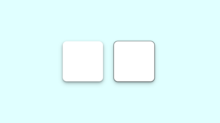 Creating a layered box-shadow with CSS and borders