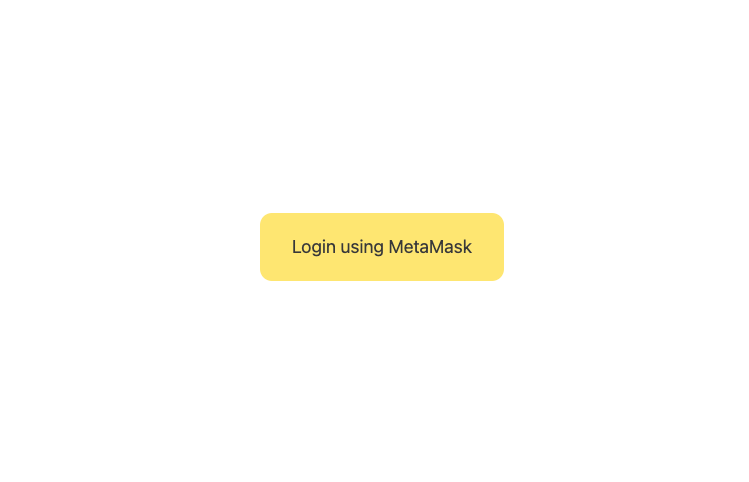 button reading "login using metamask"
