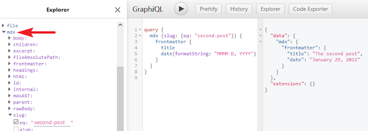 Open GraphiQL IDE