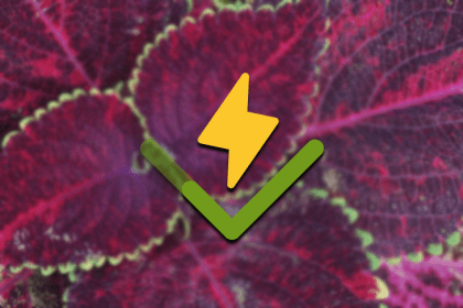 Lightning Symbol Over a Reddish Purple Background