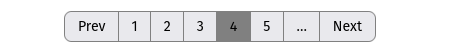 Pagination UI With Active Page Set To 4
