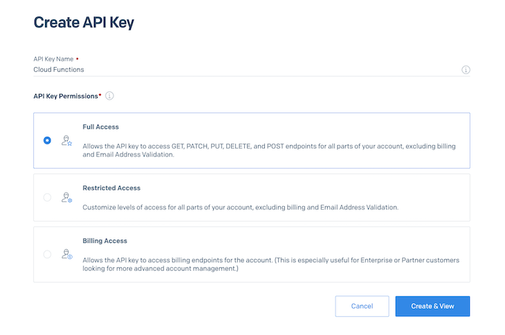 Creating An API Key