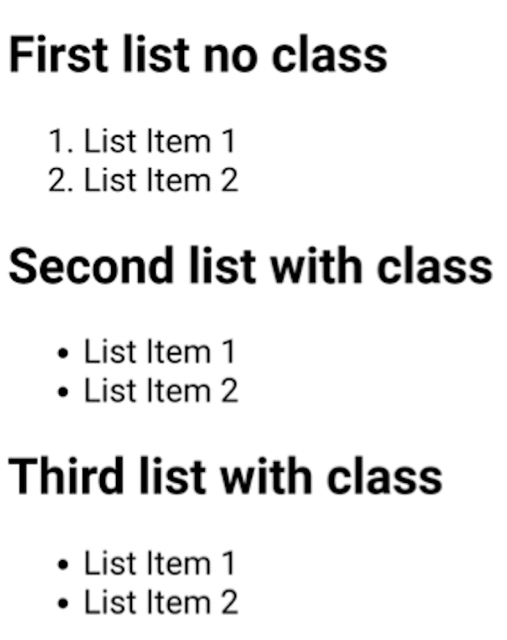 CSS Styling List With Bullet Points