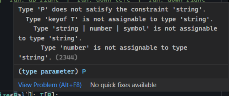Compiler Error In Typescript